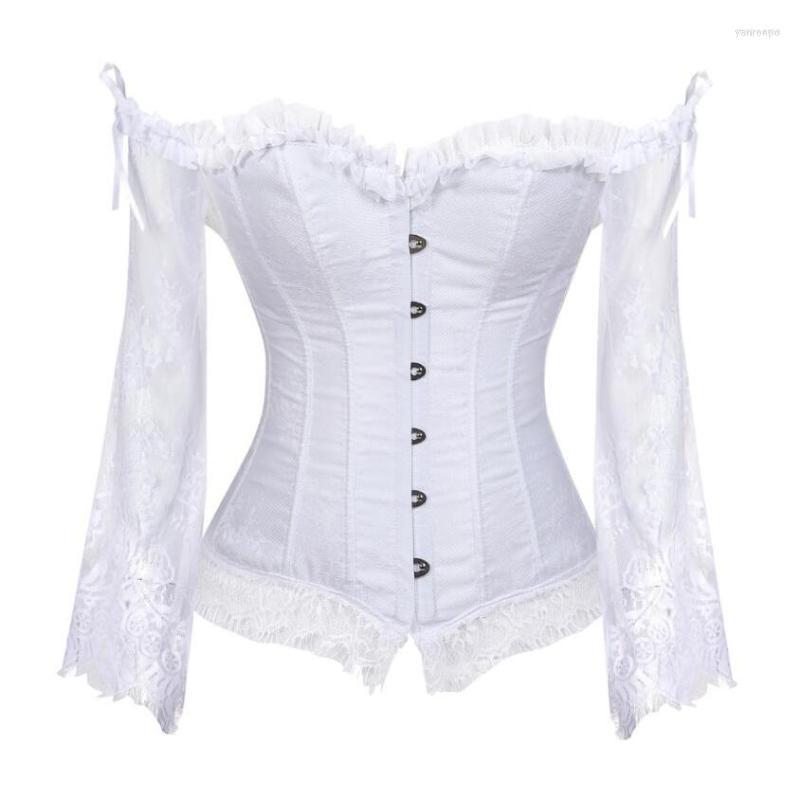 Bustiers & Corsets Gothic Corset Tops For Women With Sleeves Vintage Style Victorian Retro Burlesque Lace And Vest Fashion White
Bustiers & Corsets Gothic Corset Tops For Women With Sleeves Vintage Style Victorian Retro Burlesque Lace And Vest Fashion White
