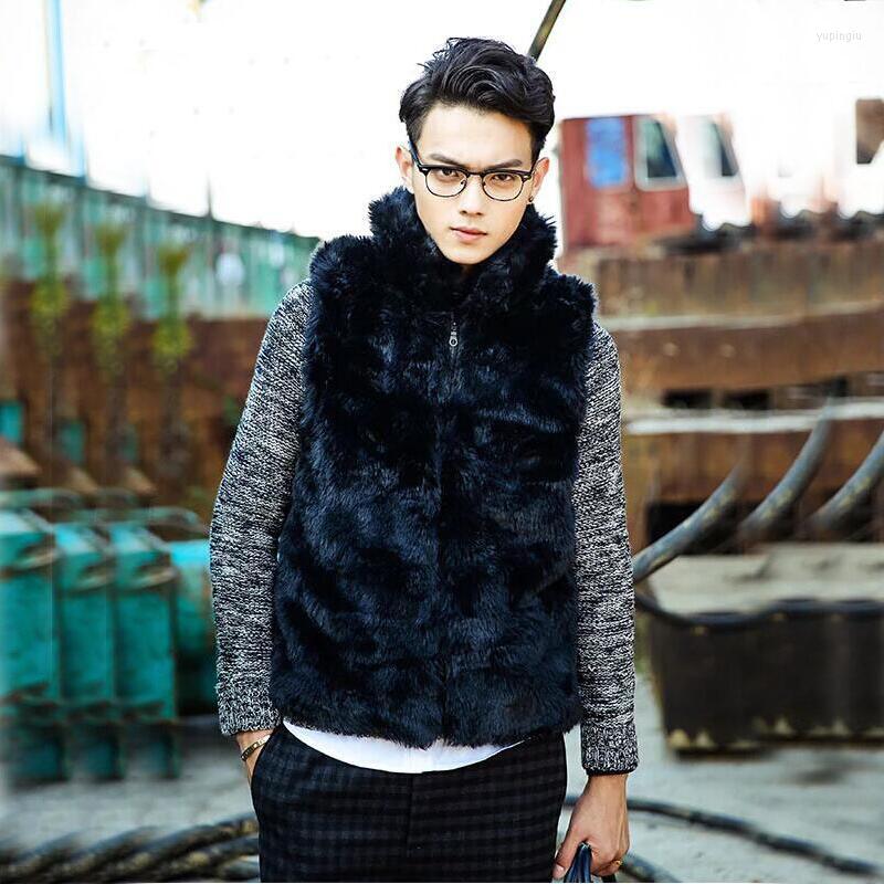 Men's Vests Winter Men Fashion Faux Fur Vest Mandarin Collar Black Luxury Zipper Leather Jackets Mink Waistcoats Colete Masculino
Men's Vests Winter Men Fashion Faux Fur Vest Mandarin Collar Black Luxury Zipper Leather Jackets Mink Waistcoats Colete Masculino