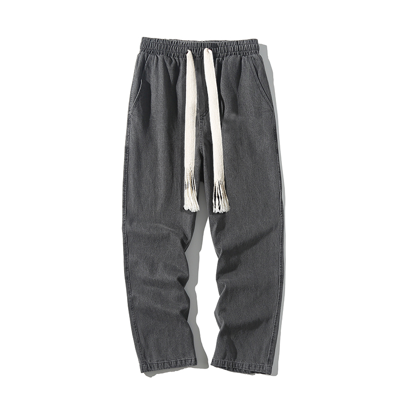 Men's Jeans Wide Leg Jean Pants Streetwear Baggy Jeans Spring Autumn Men Korean Fashion Loose Straight Male Vintage Clothing Black 221008