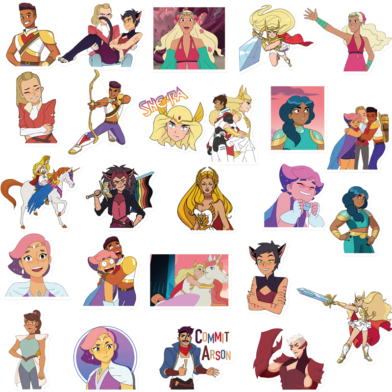 50Pcs She-Ra and The Princesses of Power sticker cartoon movie Graffiti Stickers for DIY Luggage Laptop Skateboard Motorcycle Bicycle Stickers