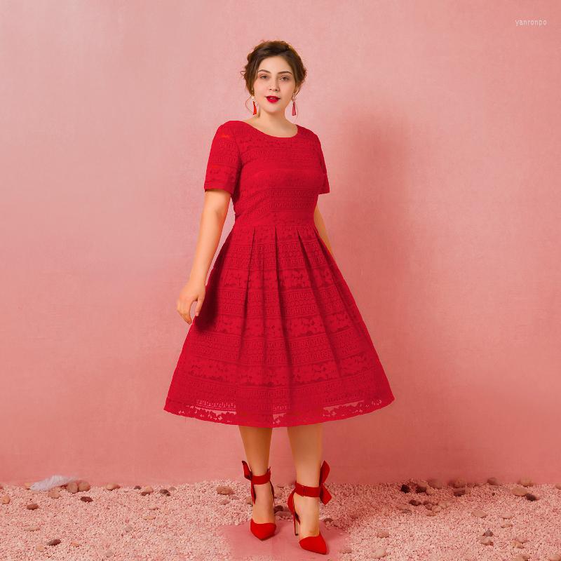 Party Dresses A-Line Plus Size Red Engagement Cocktail Dress Jewel Neck Short Sleeve Length Lace With Pleats 2022, Ruby
Party Dresses A-Line Plus Size Red Engagement Cocktail Dress Jewel Neck Short Sleeve Length Lace With Pleats 2022, Ruby