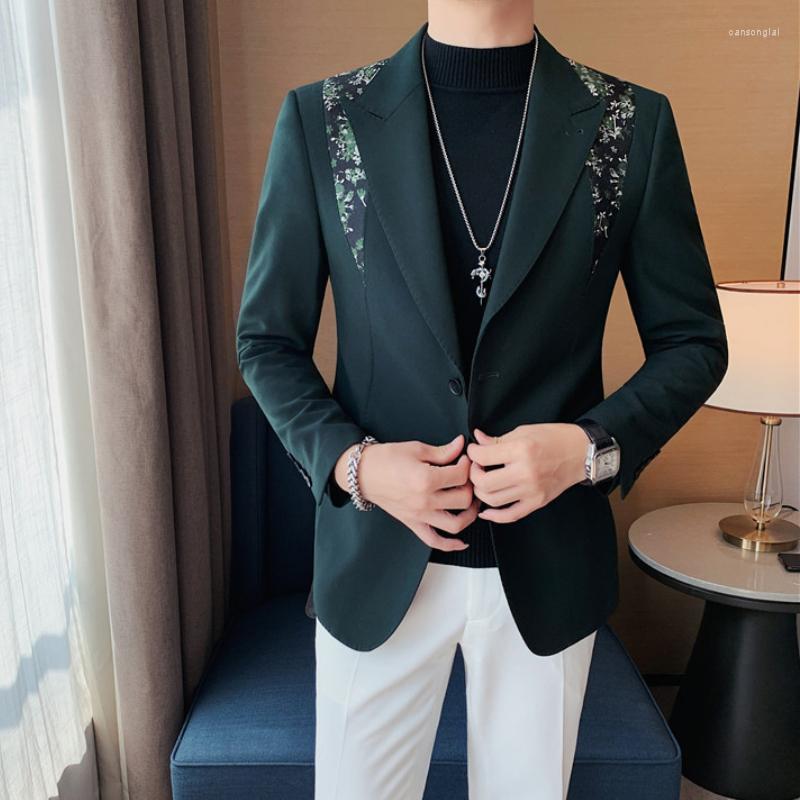 Men's Suits Brand Floral Stitching Men Blazers 2022 Autumn Winter Business Casual Suit Jacket Wedding Groom Dress Coat Streetwear, Black
Men's Suits Brand Floral Stitching Men Blazers 2022 Autumn Winter Business Casual Suit Jacket Wedding Groom Dress Coat Streetwear, Black