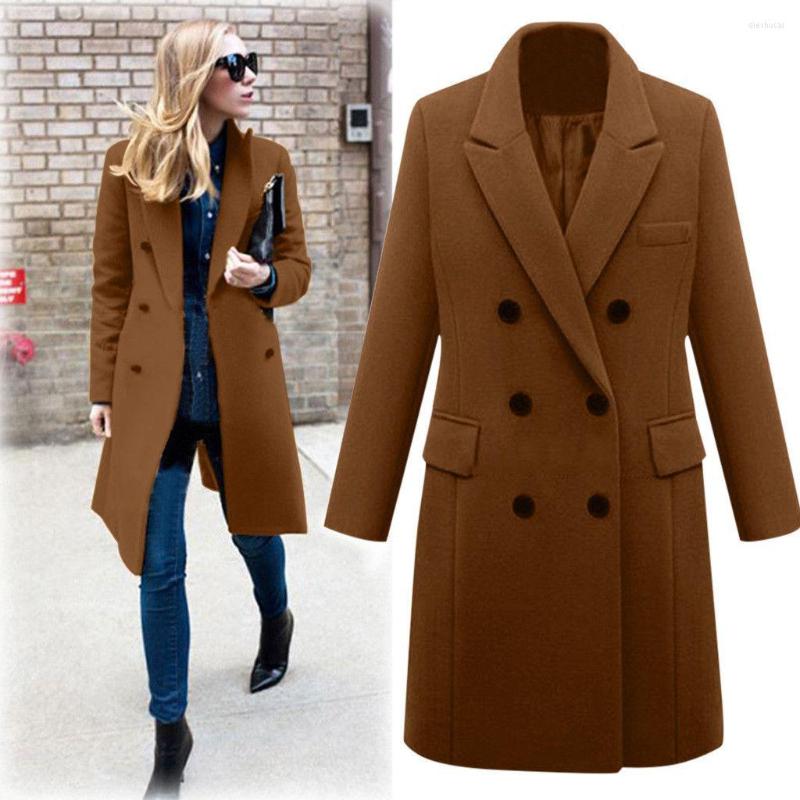 Women' Wool Jackets For Women Blend Warm Long Coat Autumn Winter Female Slim Fit Lapel Woolen Overcoat Cashmere Outerwear, Gray
Women' Wool Jackets For Women Blend Warm Long Coat Autumn Winter Female Slim Fit Lapel Woolen Overcoat Cashmere Outerwear, Gray