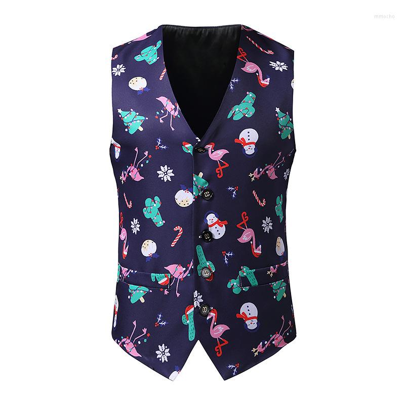 Men' Vests Cute Christmas Elements Printed Mens Merry Suit Men Blue Xmas Party Prom Costume Cosplay Waistcoat
Men' Vests Cute Christmas Elements Printed Mens Merry Suit Men Blue Xmas Party Prom Costume Cosplay Waistcoat