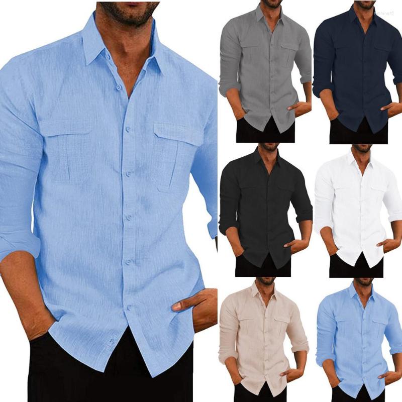 Men's Casual Shirts Mattswag Solid Color Linen Long Sleeve For Men Spring Autumn Holiday Breathable Men's Clothing Fashion Loose Shirt, White
Men's Casual Shirts Mattswag Solid Color Linen Long Sleeve For Men Spring Autumn Holiday Breathable Men's Clothing Fashion Loose Shirt, White