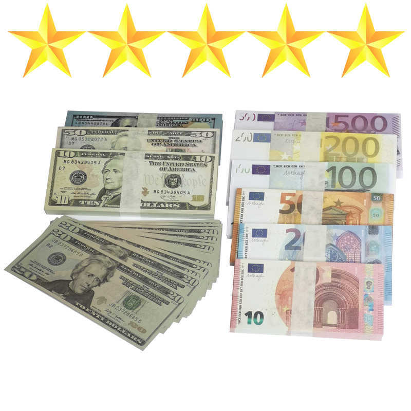 Copy Money Prop Euro Dollar 10 20 50 100 200 500 Party Supplies Fake Movie Money Billets Play Collection Gifts Home Decoration Game Token Faux Billet high quality
Copy Money Prop Euro Dollar 10 20 50 100 200 500 Party Supplies Fake Movie Money Billets Play Collection Gifts Home Decoration Game Token Faux Billet high quality