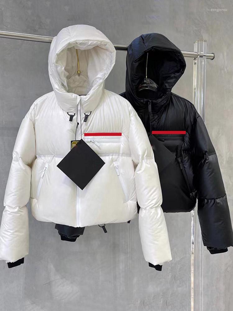 Women's Down Womens Fashion Crop Puffer Jacket 2022 Winter High Quality Hooded Short White Duck Jaqueta Feminina ZN176, Black
Women's Down Womens Fashion Crop Puffer Jacket 2022 Winter High Quality Hooded Short White Duck Jaqueta Feminina ZN176, Black