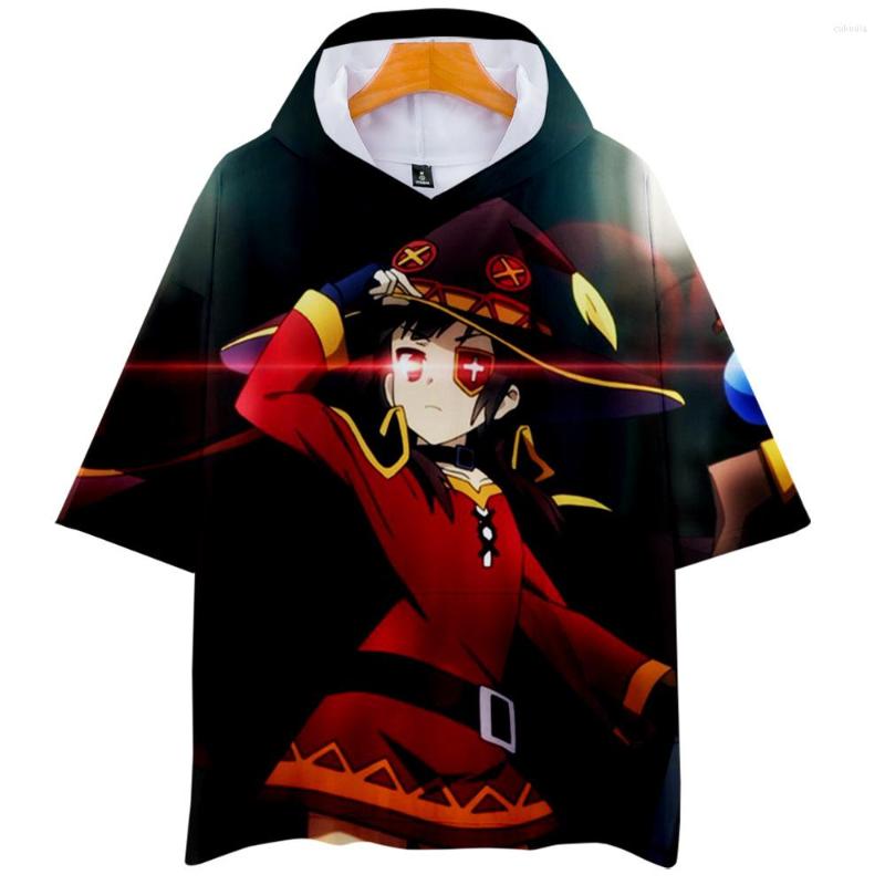Men's T Shirts Megumin Konosuba Tshirt Summer Short Sleeve Women Harajuku Streetwear Clothes Oversized Men's Hooded T-shirts
Men's T Shirts Megumin Konosuba Tshirt Summer Short Sleeve Women Harajuku Streetwear Clothes Oversized Men's Hooded T-shirts
