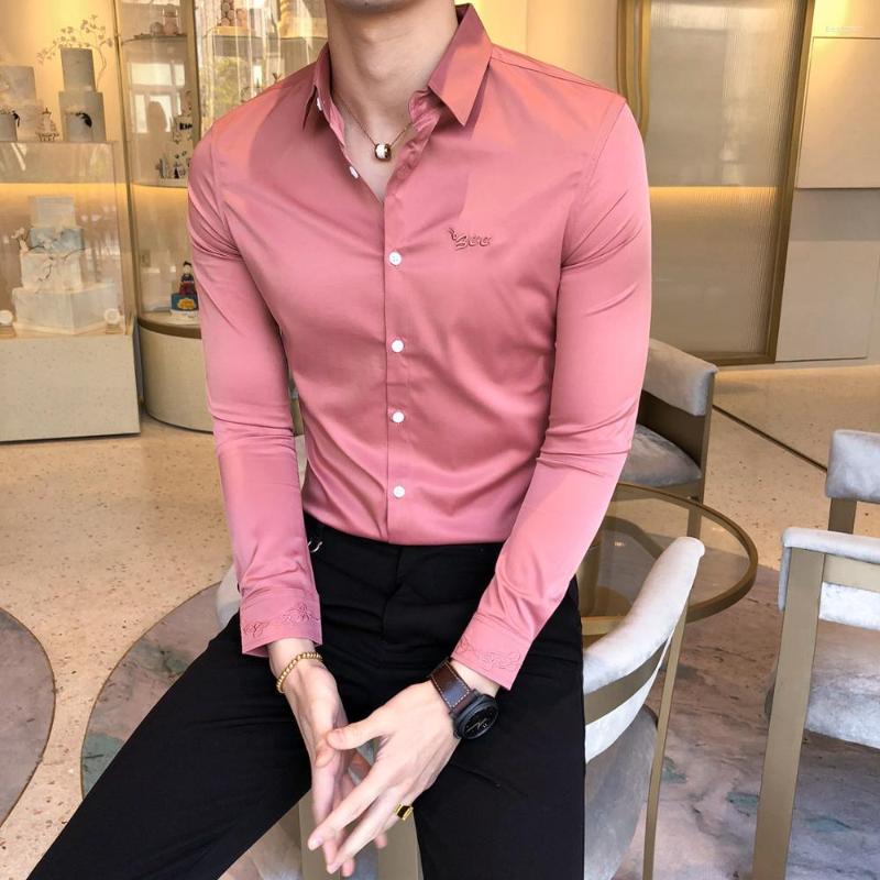 Men's Casual Shirts 2022 Boutique High Quality Mens Shirt Slim Long Sleeve Men's Embroidered Printed Solid Business Dress, Black
Men's Casual Shirts 2022 Boutique High Quality Mens Shirt Slim Long Sleeve Men's Embroidered Printed Solid Business Dress, Black