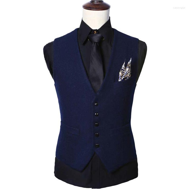 Men' Vests Men' Wool Tweed Suit Vest Wedding Party One-piece Arrival V-neck Fashion Waist Coat, Black
Men' Vests Men' Wool Tweed Suit Vest Wedding Party One-piece Arrival V-neck Fashion Waist Coat, Black