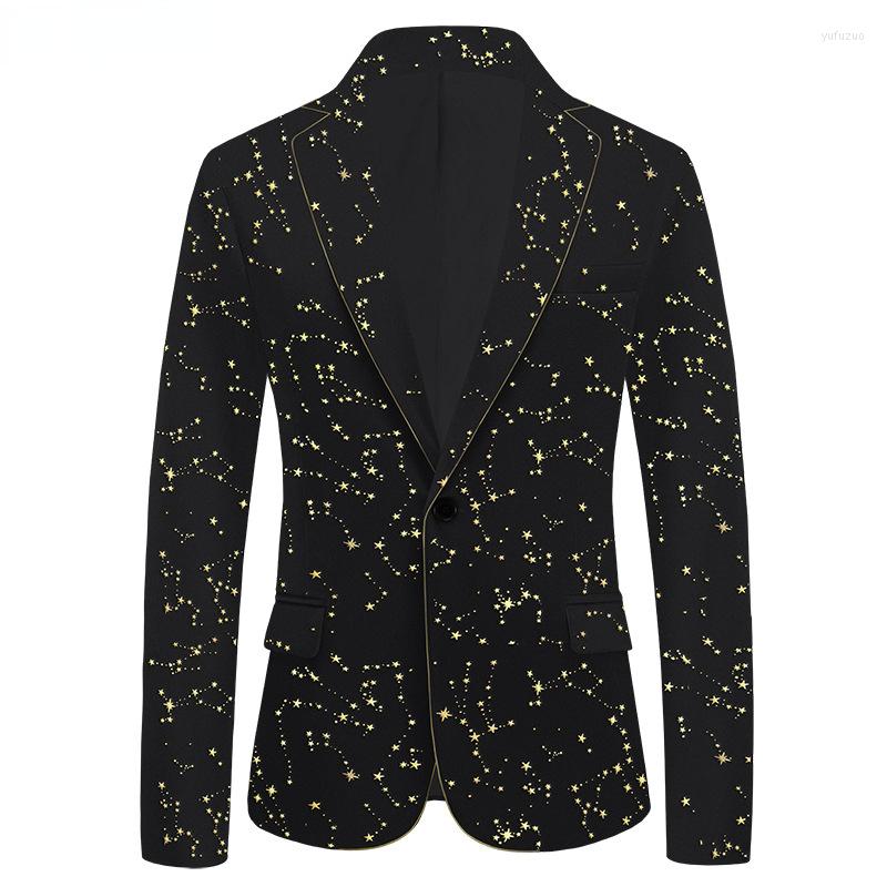 Men's Suits Luxury Gold Star Bronzing Velvet Blazers Men One Button Notched Lapel Wedding Party Prom Costume Homme, Red gold star
Men's Suits Luxury Gold Star Bronzing Velvet Blazers Men One Button Notched Lapel Wedding Party Prom Costume Homme, Red gold star