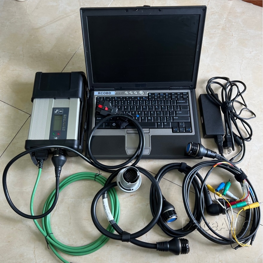 2024 Super MB Star C5 SD Connect 5 Multiplexer with Laptop Ssd 360GB d630 laptop WINDOWS10 DIAGNOSE