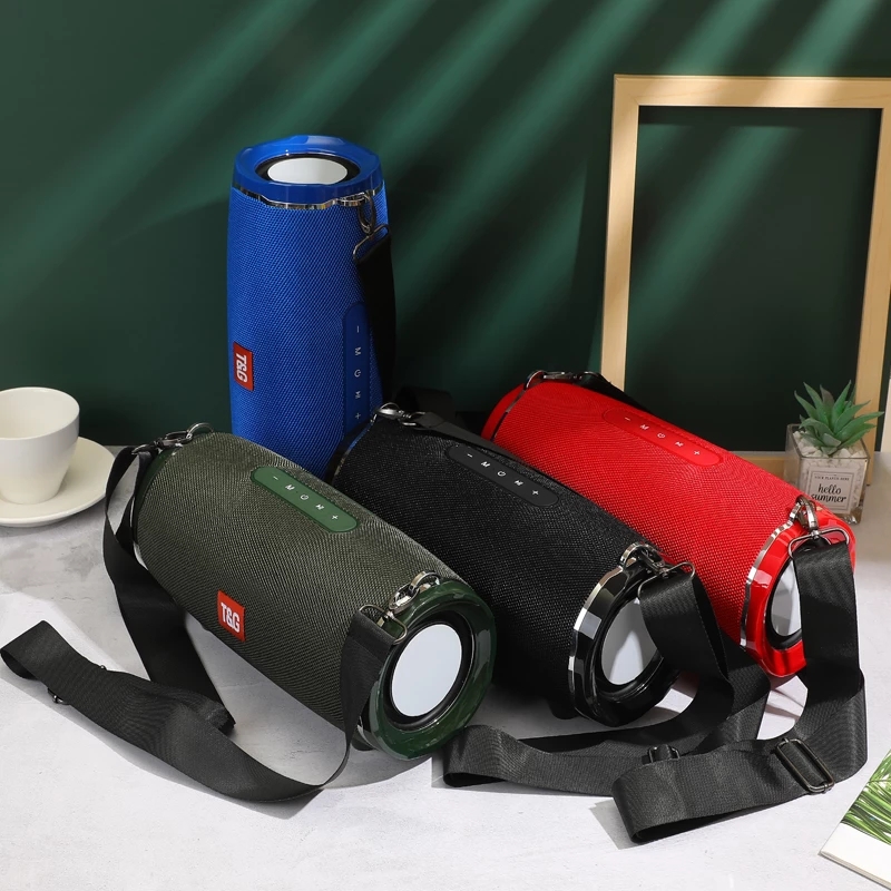 TG187 High Power Wireless Portable Speaker Waterproof Column for PC Computer Bluetooth-compatible Speakers Subwoofer Boom Box