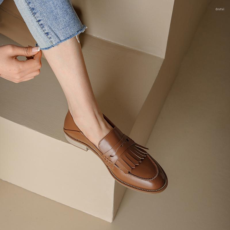 Dress Shoes 2022 Spring Genuine Leather Women Casual Slip-On Loafers Round Toe Chunky Heel Woman Zapatos De Mujer Tassel, Black
Dress Shoes 2022 Spring Genuine Leather Women Casual Slip-On Loafers Round Toe Chunky Heel Woman Zapatos De Mujer Tassel, Black