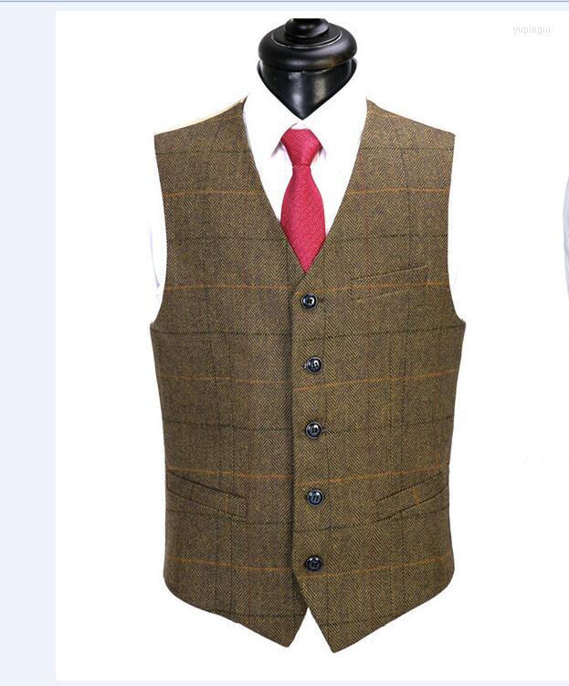 Men' Vests Man' Vest Plaid Brown V Neck Steampunk Casual Waistcoat Slim Fit Groomsmen Costumes Wedding Men Clothing Plus Size
Men' Vests Man' Vest Plaid Brown V Neck Steampunk Casual Waistcoat Slim Fit Groomsmen Costumes Wedding Men Clothing Plus Size