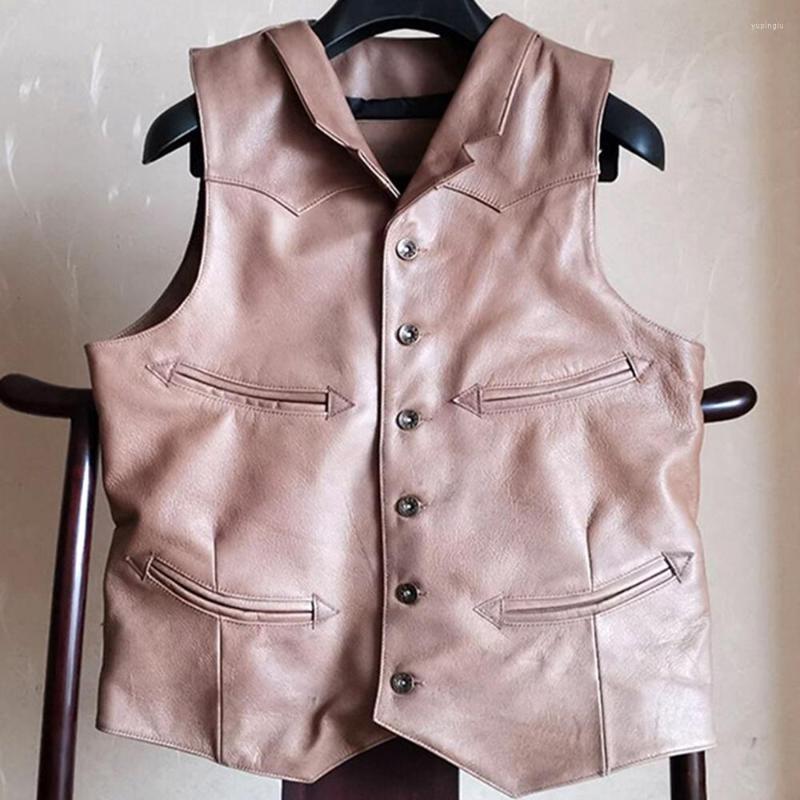 Men's Vests Genuine Leather Suits Vest For Men British Leisure Motor Biker Waistcoats Male Natural Sheepskin Motorcycle Sleeveless Jackets, 100 pcs choose this
Men's Vests Genuine Leather Suits Vest For Men British Leisure Motor Biker Waistcoats Male Natural Sheepskin Motorcycle Sleeveless Jackets, 100 pcs choose this