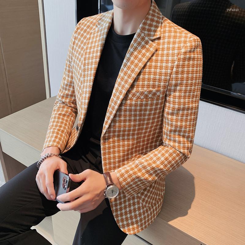 Men's Suits 2022 Men Casual Blazer British Style Business Slim Fit Plaid Suit Coat Long Sleeve Male Formal Single Buckle Jacket, Black
Men's Suits 2022 Men Casual Blazer British Style Business Slim Fit Plaid Suit Coat Long Sleeve Male Formal Single Buckle Jacket, Black