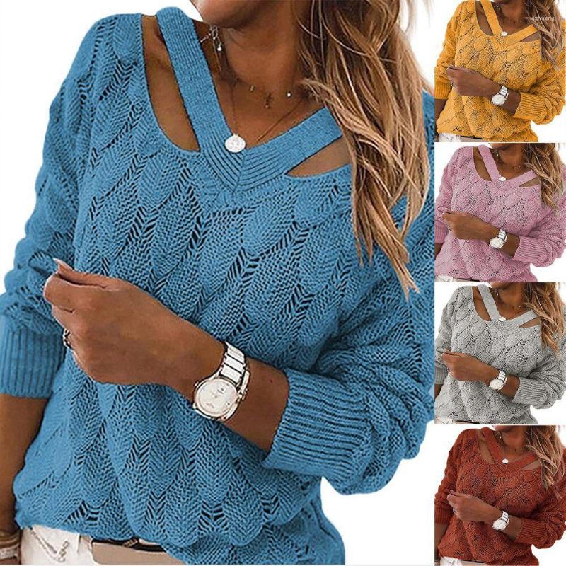 Women' Sweaters Women Pullover Autumn Winter Long Sleeve V Neck Knitted Sweater Hollow Out Feather Women' Clothing Pull Femme 2022
Women' Sweaters Women Pullover Autumn Winter Long Sleeve V Neck Knitted Sweater Hollow Out Feather Women' Clothing Pull Femme 2022