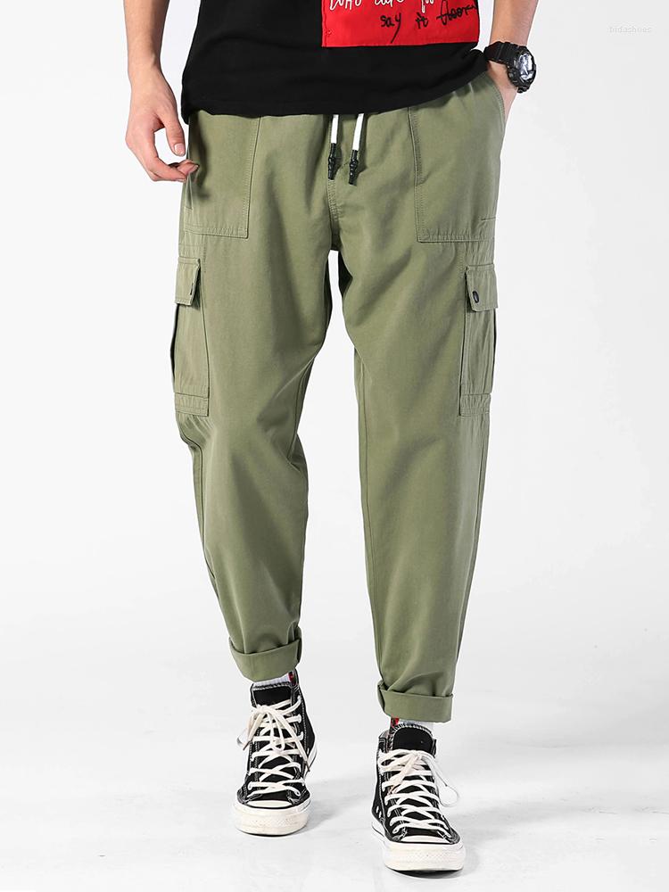Men's Pants Cargo Men Loose Fit Multi-pockets Casual Tapered Harem Trousers Cotton Men's Clothing High Quality, Green
Men's Pants Cargo Men Loose Fit Multi-pockets Casual Tapered Harem Trousers Cotton Men's Clothing High Quality, Green