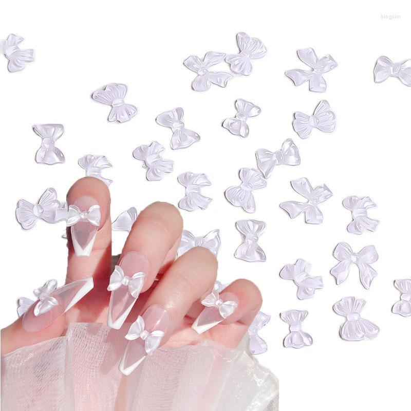 Nail Art Decorations 100pcs/Bag Fairy Ribbon Bowknot 3D Ice Transparent Bow Ornament Resin Manicure Accessories
Nail Art Decorations 100pcs/Bag Fairy Ribbon Bowknot 3D Ice Transparent Bow Ornament Resin Manicure Accessories
