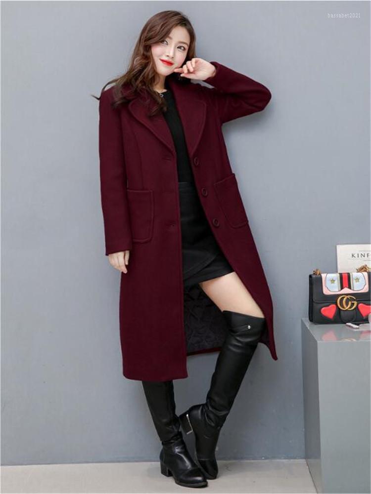 Women's Wool 2022 Women Woolen Coat Long Outwear Female Elegant Office Long-sleeved Suit Jacket Outdoor Parkas Autumn Ladies Overcoat, Red wine
Women's Wool 2022 Women Woolen Coat Long Outwear Female Elegant Office Long-sleeved Suit Jacket Outdoor Parkas Autumn Ladies Overcoat, Red wine