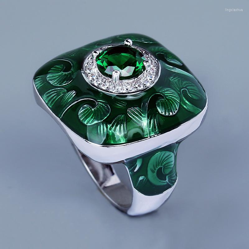 Cluster Rings Unique Ring For Men Fashion Green Handmade Enamel Jewelry Domineering Emerald Engagement 2022 Wedding
Cluster Rings Unique Ring For Men Fashion Green Handmade Enamel Jewelry Domineering Emerald Engagement 2022 Wedding