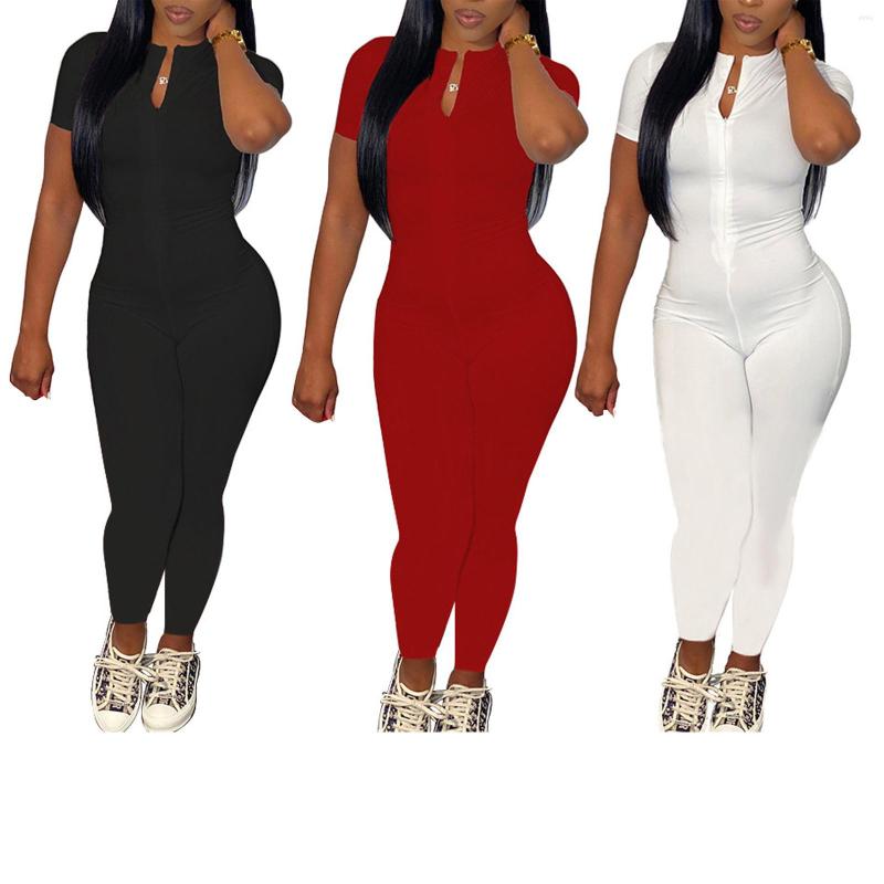 Women' Two Piece Pants Hirigin Women' Jumpsuit Solid Color Short Sleeve Zip Stand Collar Stretchy Bodycon Slim Fit Fashion Outfits For
Women' Two Piece Pants Hirigin Women' Jumpsuit Solid Color Short Sleeve Zip Stand Collar Stretchy Bodycon Slim Fit Fashion Outfits For
