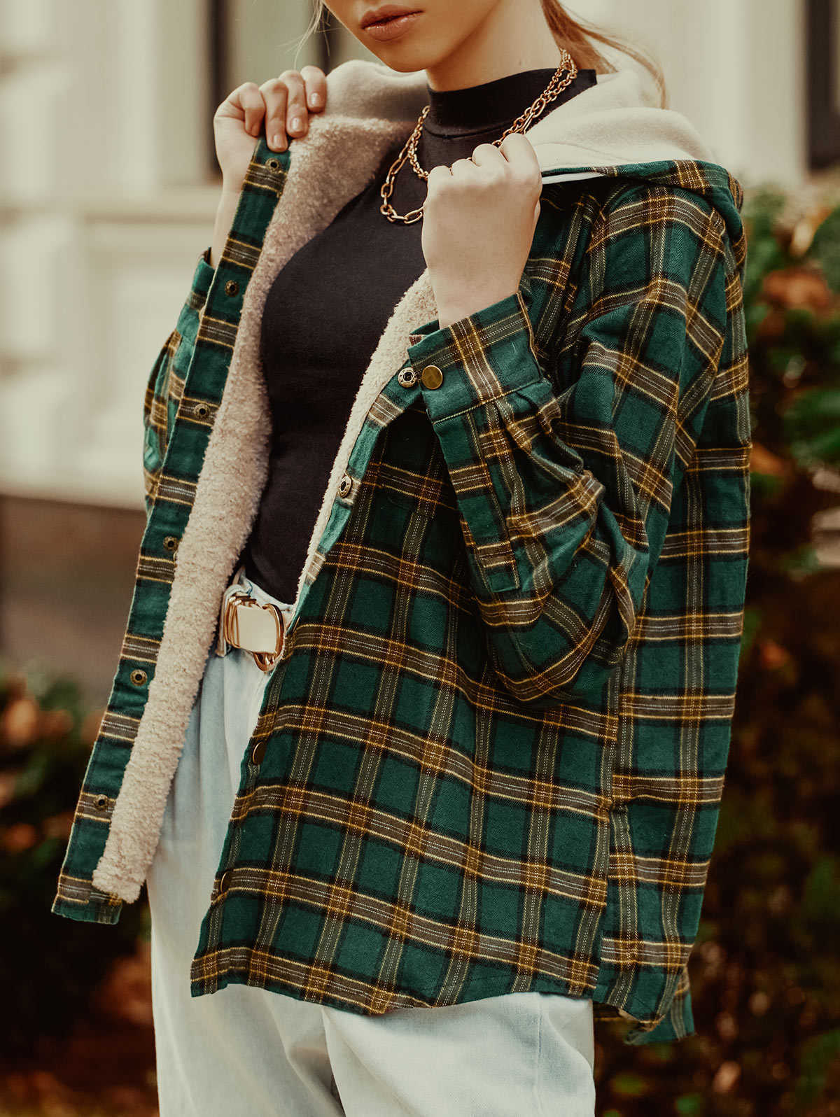 Women's Jackets ZAFUL Fleece Lining Hooded Jacket Women Plain Cryptidcore Cover Button Up Fuzzy Coat for Spring Autumn T221008, Green
Women's Jackets ZAFUL Fleece Lining Hooded Jacket Women Plain Cryptidcore Cover Button Up Fuzzy Coat for Spring Autumn T221008, Green