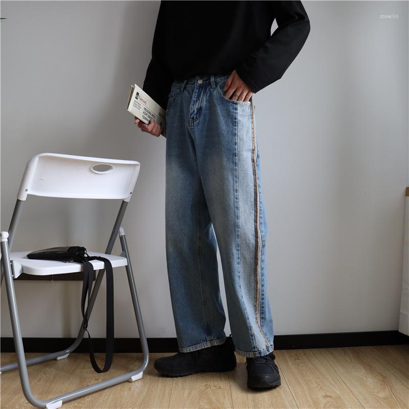 Men' Jeans Patchwork Men Four Seasons Loose Fit Straight Casual Trousers Streetwear Zipper High Waist Denim Pants Light Blue -XL
Men' Jeans Patchwork Men Four Seasons Loose Fit Straight Casual Trousers Streetwear Zipper High Waist Denim Pants Light Blue -XL