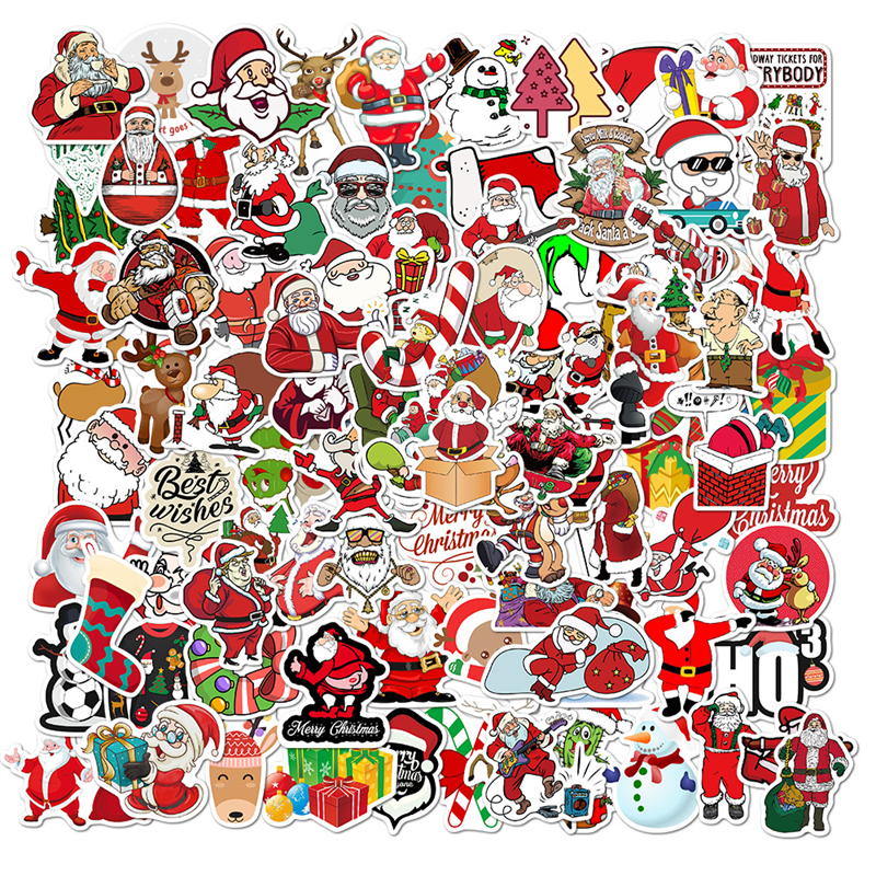 100pcs Christmas Stickers Waterproof Self Adhesive for Water Bottles Ipad Skateboard Luggage, Multi colors
100pcs Christmas Stickers Waterproof Self Adhesive for Water Bottles Ipad Skateboard Luggage, Multi colors