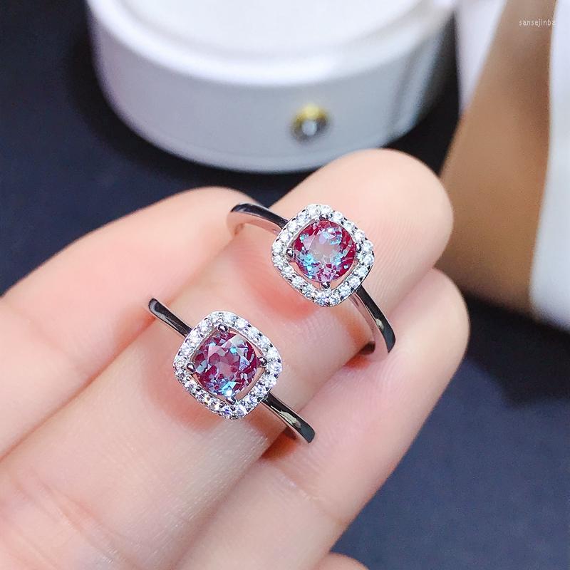 Cluster Rings Natural Alexandrite Lady's RING 925 Sterling Silver Princess Square Style Recommendation
Cluster Rings Natural Alexandrite Lady's RING 925 Sterling Silver Princess Square Style Recommendation