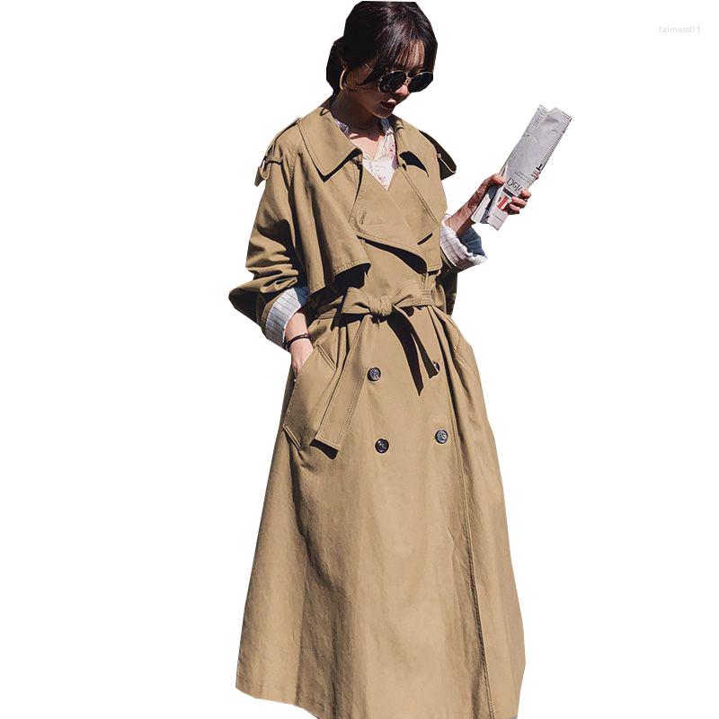 Women' Trench Coats 2022 Autumn Women Coat With Belt Drouble Breasted Clothes Long Khaki Casaco Feminino Abrigo Mujer Femme
Women' Trench Coats 2022 Autumn Women Coat With Belt Drouble Breasted Clothes Long Khaki Casaco Feminino Abrigo Mujer Femme