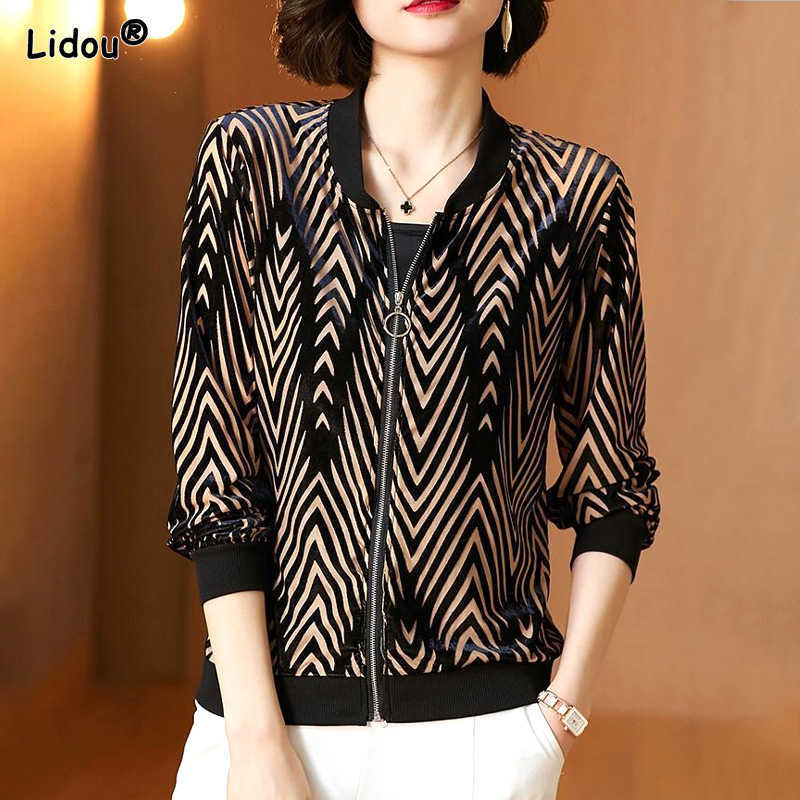 Women's Jackets 2022 Spring Autumn New Zipper Striped Open Stitch Jackets O-Neck Slim Spring Summer Short Coats Vintage Women's Clothing Leisure T221008, Bowen57
Women's Jackets 2022 Spring Autumn New Zipper Striped Open Stitch Jackets O-Neck Slim Spring Summer Short Coats Vintage Women's Clothing Leisure T221008, Bowen57