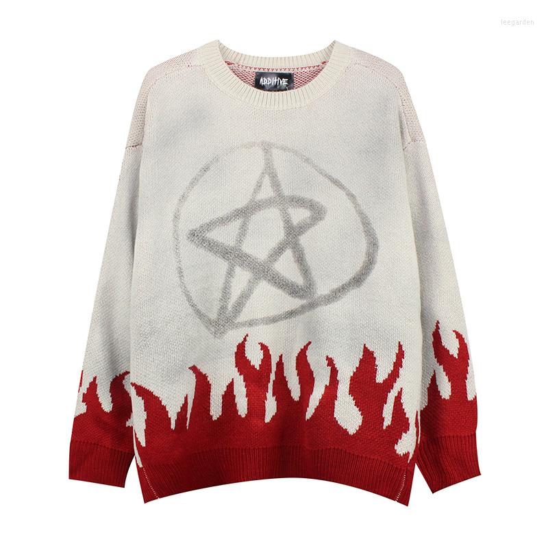 Men's Sweaters Five-pointed Star Flame Pullover Knitwears For Women Autumn And Winter Fashionable Men Oversize Knitted Sweater Hip Hop Top, Black
Men's Sweaters Five-pointed Star Flame Pullover Knitwears For Women Autumn And Winter Fashionable Men Oversize Knitted Sweater Hip Hop Top, Black