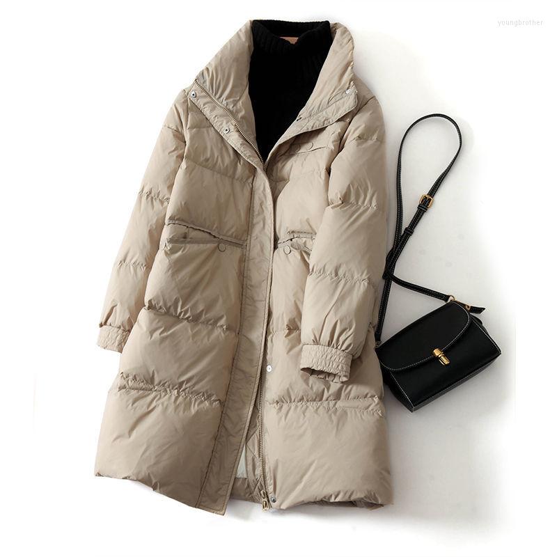 Women's Down 2022 Winter Women's Mid-length Jacket Windproof Stand Collar White Duck Keep Warm Coats, Beige
Women's Down 2022 Winter Women's Mid-length Jacket Windproof Stand Collar White Duck Keep Warm Coats, Beige