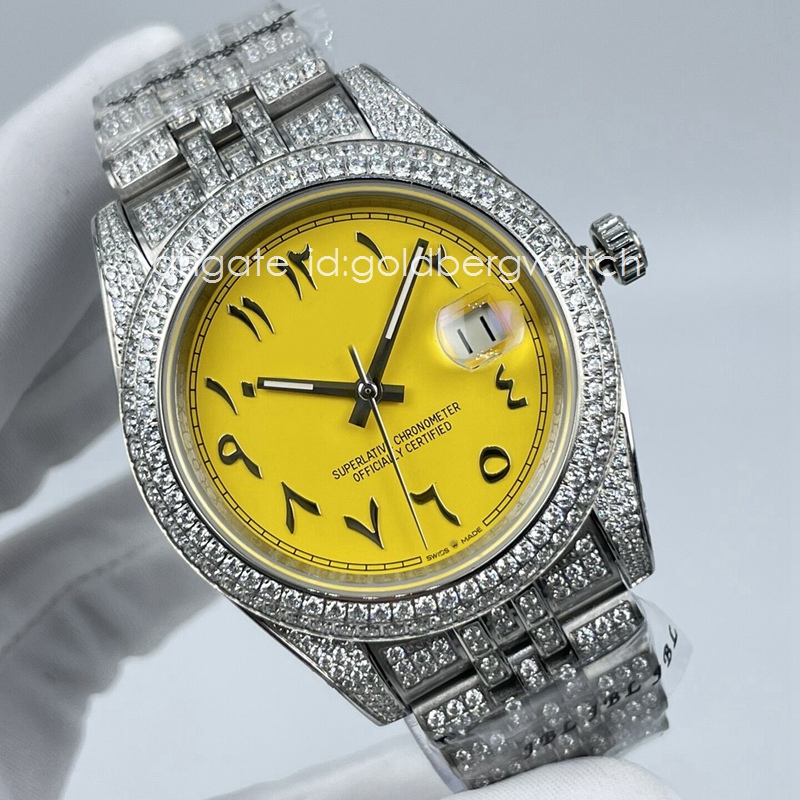 Fashion Business Silver Men's Watch Datejust 126334 126333 Ice Out Diamond Watch Sapphire glass Arabic digital dial 41mm automatic movement, 1#
Fashion Business Silver Men's Watch Datejust 126334 126333 Ice Out Diamond Watch Sapphire glass Arabic digital dial 41mm automatic movement, 1#