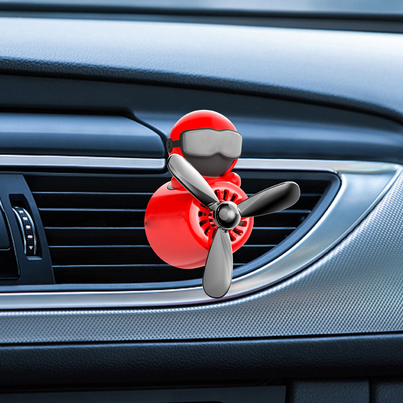 Creative Car Small Airplane Fan Exotic Perfume Rotation Car Aroma