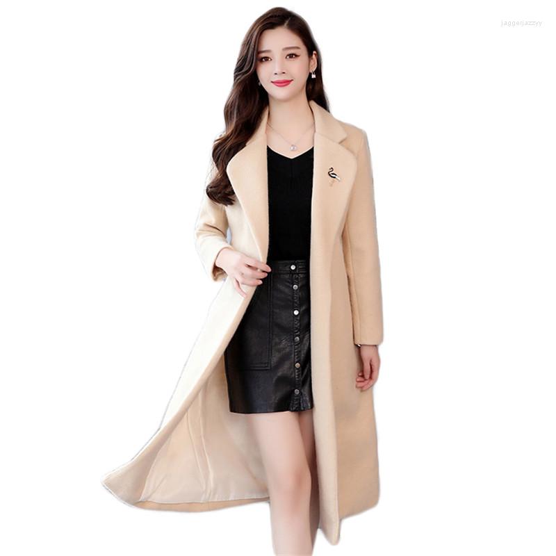 Women's Wool Woolen Jacket Women 2022 Autumn Winter Korean Fashion Temperament Slim Plus Size Belt Long Thick Coats Feminina, Red
Women's Wool Woolen Jacket Women 2022 Autumn Winter Korean Fashion Temperament Slim Plus Size Belt Long Thick Coats Feminina, Red