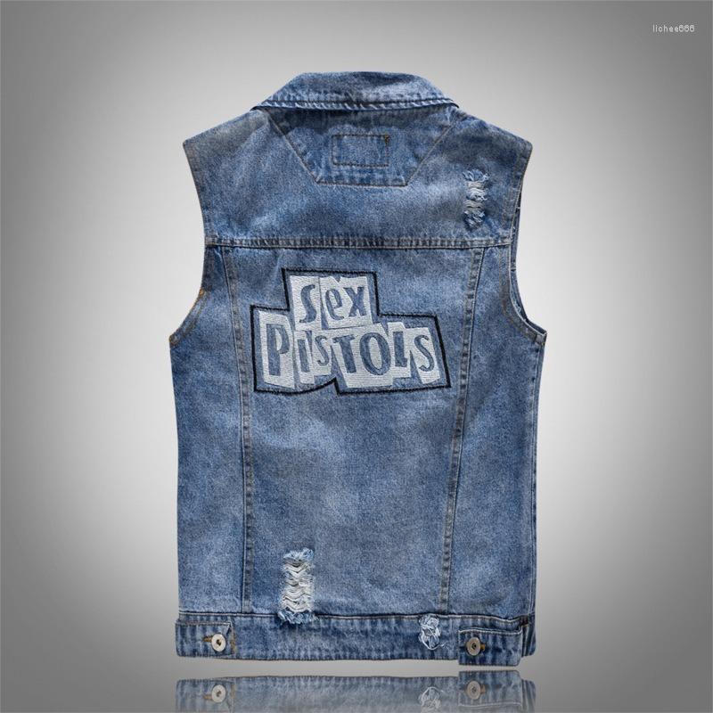 Men's Vests 2022 Pleated Design Man Denim Vest Hole Washed Jeans Waistcoat Men Plus Size 5XL Male Sleeveless Jackets
Men's Vests 2022 Pleated Design Man Denim Vest Hole Washed Jeans Waistcoat Men Plus Size 5XL Male Sleeveless Jackets