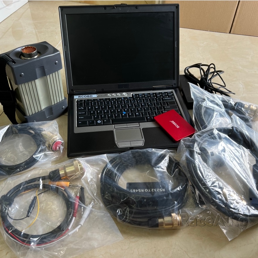 HIGH QUALITY Full Chip MB Star C3 Diagnostic Tool with Five Cables Ssd V2014.12 Super Speed D630 Laptop 4G