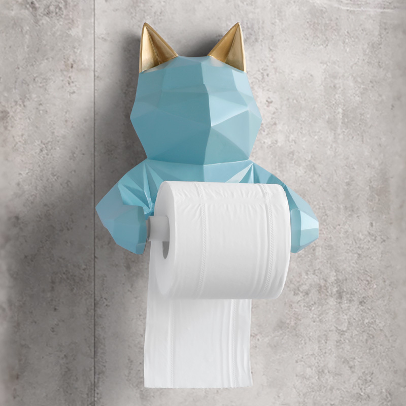 Tissue Boxes Napkins animal tissue box Statue Figurine Hanging toilet paper holder Washroom Wall Home Decor Roll Paper Box Holder Mount 221008