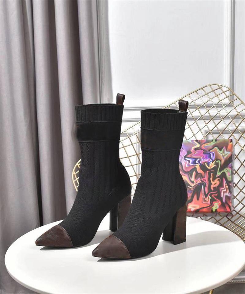 fashion High Heels Shoes Designer Socks Boots Laureate Knitted Elastic Knitting Chunky Winter Party Women Pointed Toes Ankle Boot Sexy Lady Letter Martin
fashion High Heels Shoes Designer Socks Boots Laureate Knitted Elastic Knitting Chunky Winter Party Women Pointed Toes Ankle Boot Sexy Lady Letter Martin
