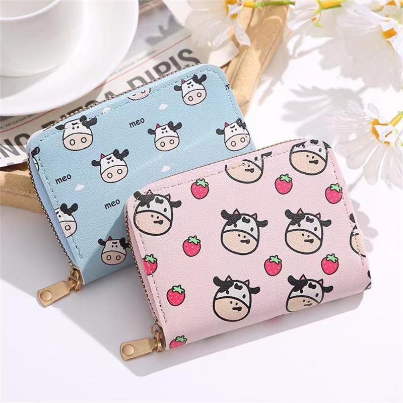 Card Holders Cow Pattern Short Wallets Women Multi-card Slot Small Coin Purse Ladies Mini Wallet Tri-fold Cartoon Holder Girl Gift, Black
Card Holders Cow Pattern Short Wallets Women Multi-card Slot Small Coin Purse Ladies Mini Wallet Tri-fold Cartoon Holder Girl Gift, Black