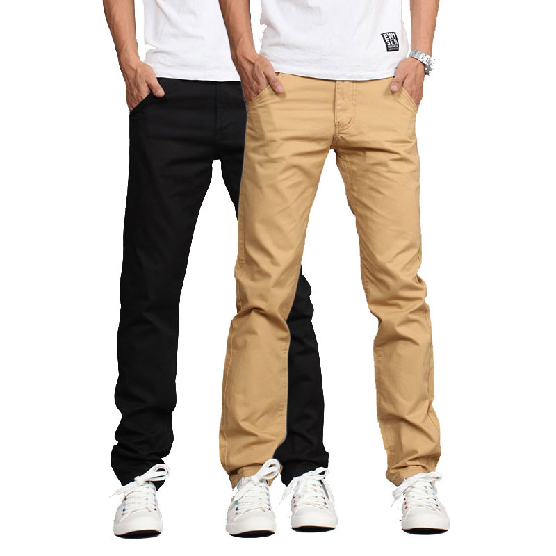 Men's Pants spring fashion casual pants men solid outside train slacks Mid waist cotton Straight pants mens khaki joggers size 2838 221008