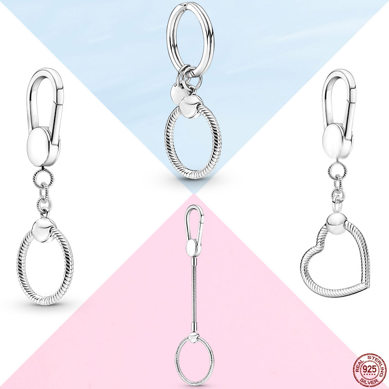 925 Sterling Silver Dangle Charm Women Beads High Quality Jewelry Gift Wholesale Moments Bag Charm Holder Key Ring Set Bead Fit Pandora Bracelet DIY
925 Sterling Silver Dangle Charm Women Beads High Quality Jewelry Gift Wholesale Moments Bag Charm Holder Key Ring Set Bead Fit Pandora Bracelet DIY