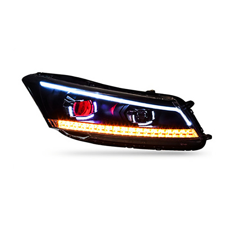 Head Lamp For Honda 20 08-20 13 Accord G8 Headlights Fog Light Day Running Light DRL H7 LED Bi Xenon Bulb Car Accessory