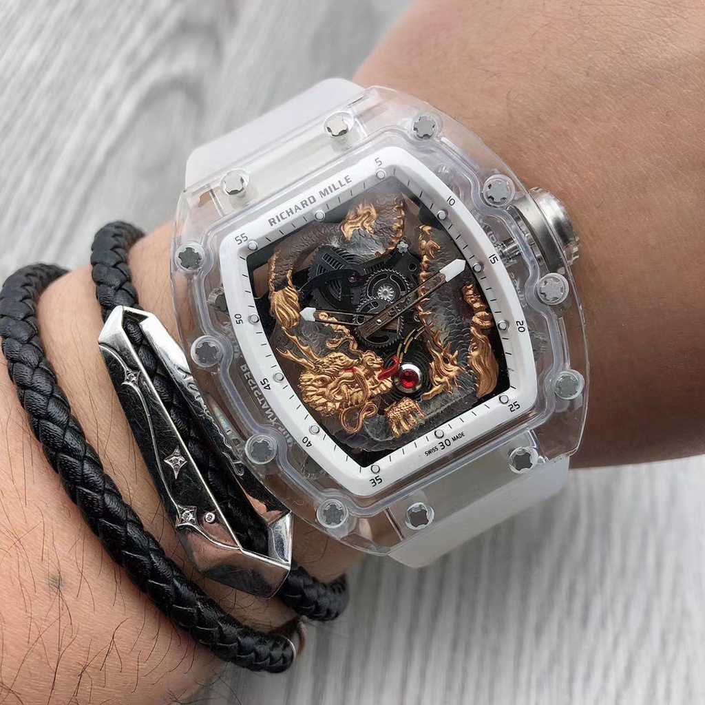 Luxury Watches For Mens Mechanical watch zf Factoryrm Automatic Watch Dragon and Phoenix Design Swiss Movement Top Brand Sport Wristwatch, Khaki
Luxury Watches For Mens Mechanical watch zf Factoryrm Automatic Watch Dragon and Phoenix Design Swiss Movement Top Brand Sport Wristwatch, Khaki