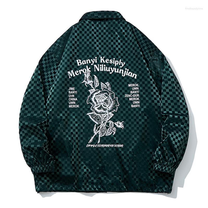 Men's Jackets Autumn Oversize Bomber Jacket Men Checkerboard Print Coat Fashion Harajuku Streetwear Waterproof Outerwear Clothing Tops Male, Green
Men's Jackets Autumn Oversize Bomber Jacket Men Checkerboard Print Coat Fashion Harajuku Streetwear Waterproof Outerwear Clothing Tops Male, Green