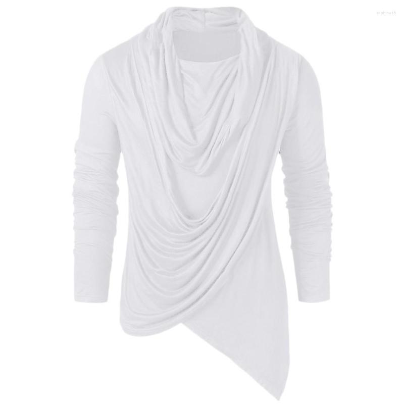 Men' T Shirts Asymmetric Sleeve Men Vintage Long Winter Heap Collar Tops Solid Pile Men' Blouse, Black
Men' T Shirts Asymmetric Sleeve Men Vintage Long Winter Heap Collar Tops Solid Pile Men' Blouse, Black