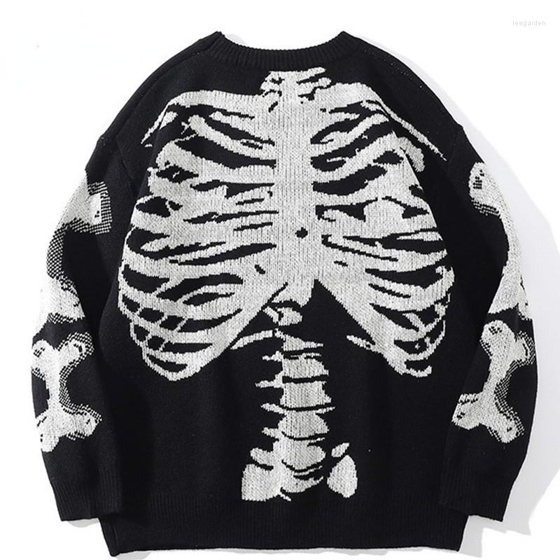 Men's Sweaters Men Women Oversized Sweater Black Loose Skeleton Bone Print Vintage Retro Knitted Autumn Cotton Pullover Couples Unisex, Color-b
Men's Sweaters Men Women Oversized Sweater Black Loose Skeleton Bone Print Vintage Retro Knitted Autumn Cotton Pullover Couples Unisex, Color-b
